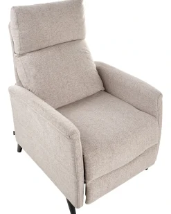 Sedia reclinabile SELVIK Poggiapiedi a scomparsa Tessuto Beige