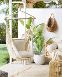 Sedia sospesa da fissare al soffitto BONEA Cotone Beige