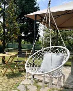 Sedia sospesa da fissare al soffitto GABELLA Cotone Bianco