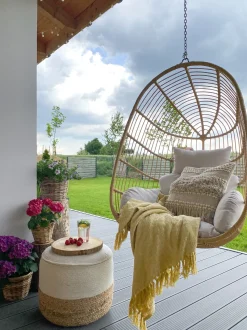Sedia sospesa da fissare al soffitto CASOLI Rattan sintetico (PE) Naturale