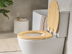 Sedile per WC CUAREIM Soft Close Bambù Marrone chiaro