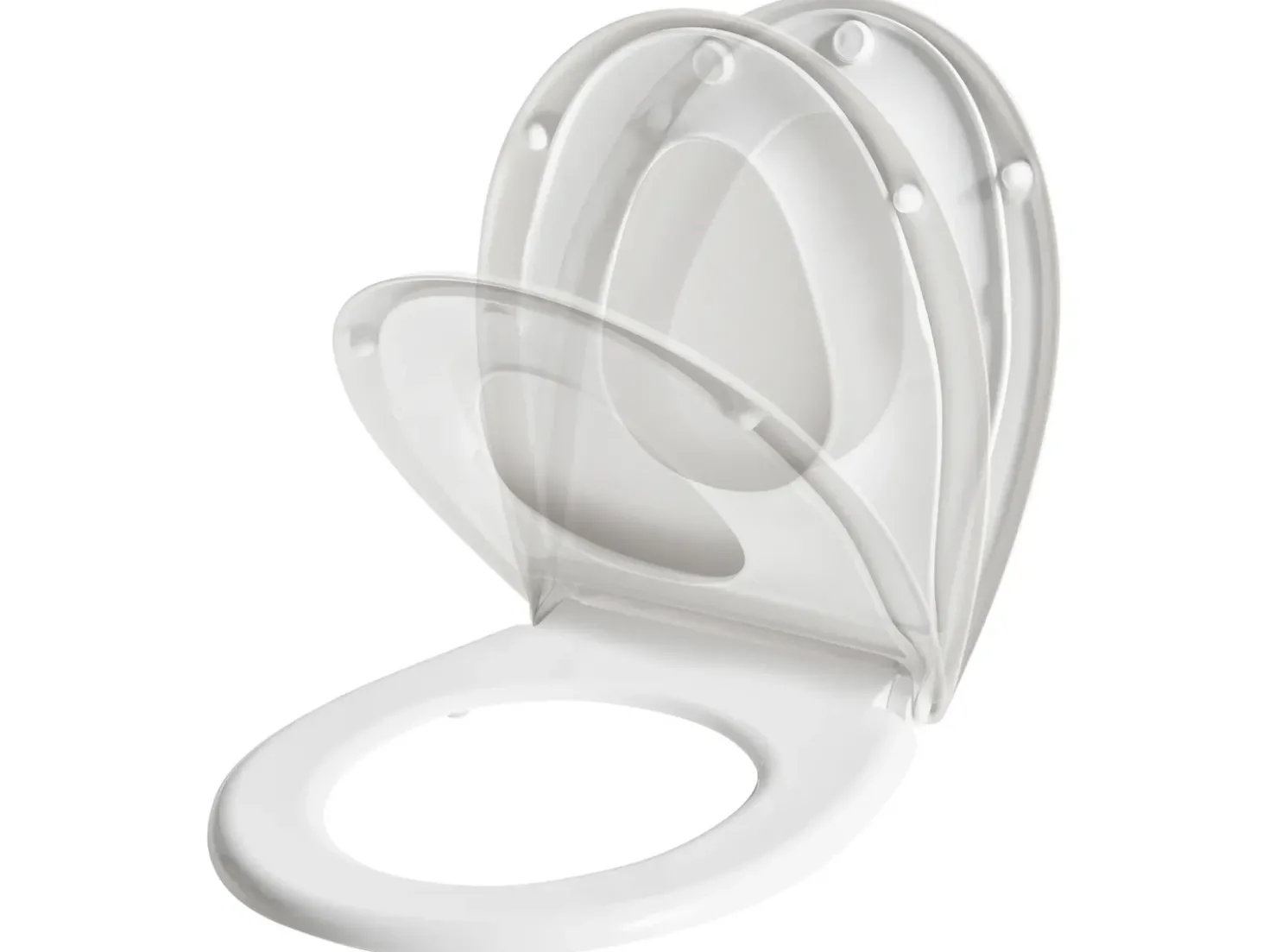 Sedile per WC FAGNANO Soft Close 2 in 1 Duroplastica Bianco