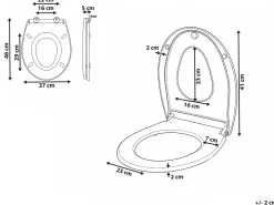 Sedile per WC FAGNANO Soft Close 2 in 1 Duroplastica Bianco
