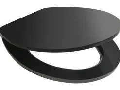 Sedile per WC INIRIDA Soft Close Fibra a media densità (MDF) Nero