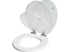Sedile per WC MAZARUNI Soft Close Fibra a media densità (MDF) Bianco
