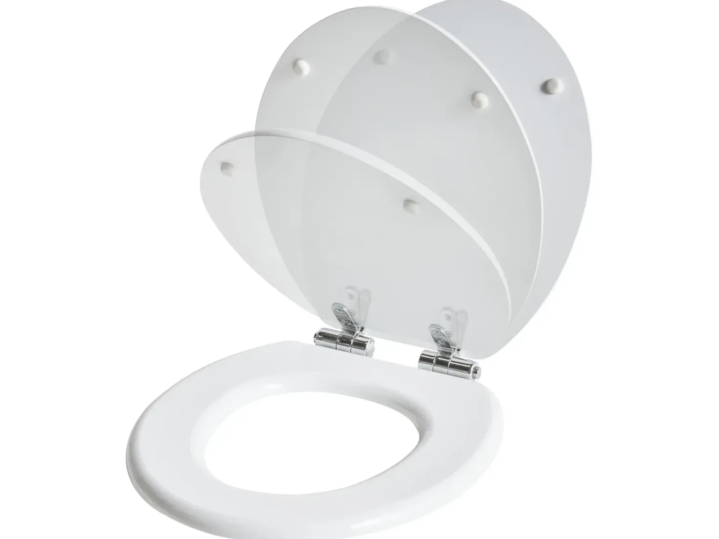Sedile per WC MAZARUNI Soft Close Fibra a media densità (MDF) Bianco