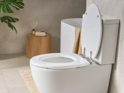 Sedile per WC MAZARUNI Soft Close Fibra a media densità (MDF) Bianco
