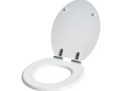Sedile per WC MAZARUNI Soft Close Fibra a media densità (MDF) Bianco