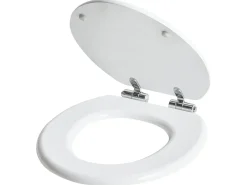 Sedile per WC MAZARUNI Soft Close Fibra a media densità (MDF) Bianco