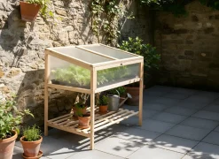 Serra da balcone ARANOVA Legno di abete Marrone chiaro 58 cm