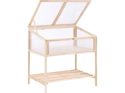 Serra da balcone ARANOVA Legno di abete Marrone chiaro 58 cm