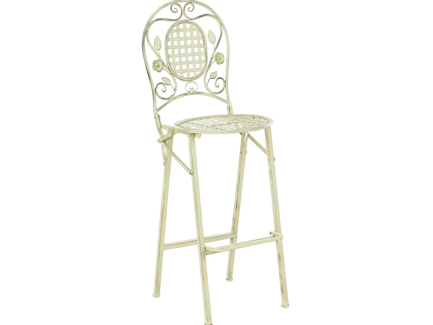 Set bar da giardino Pieghevole BIVIO Metallo Verde chiaro