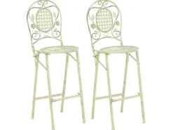 Set bar da giardino Pieghevole BIVIO Metallo Verde chiaro