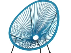 Set bistrot ACAPULCO II Rattan sintetico (PE) Blu