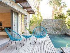 Set bistrot ACAPULCO II Rattan sintetico (PE) Blu