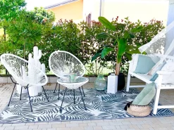 Set bistrot ACAPULCO II Rattan sintetico (PE) Bianco