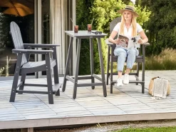 Set bistrot ADIRONDACK Grigio scuro
