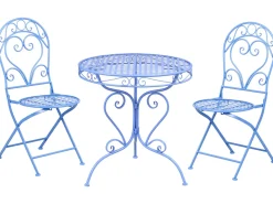 Set bistrot ALBINIA Metallo Blu