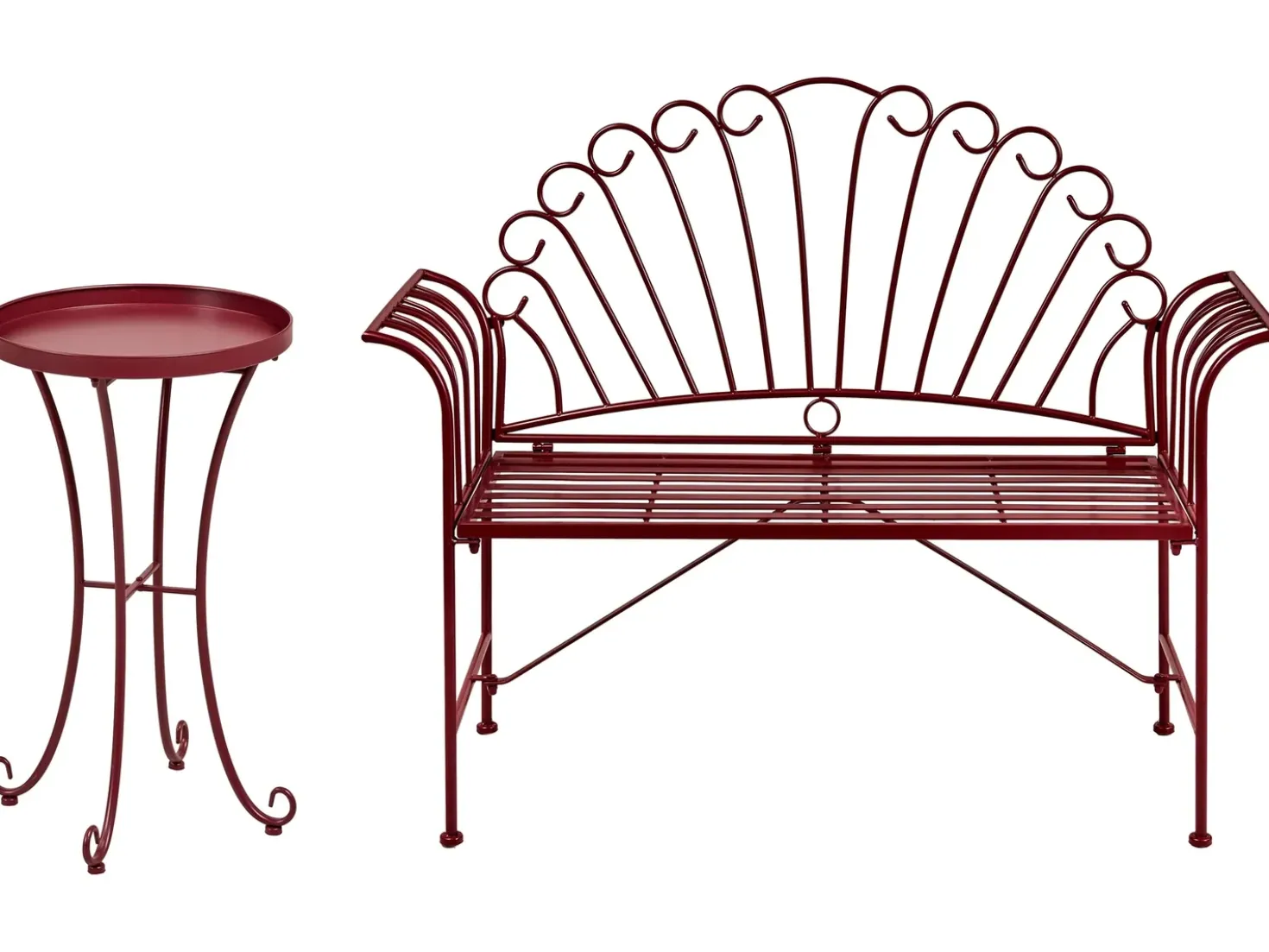 Set bistrot CAVINIA Metallo Bordeaux