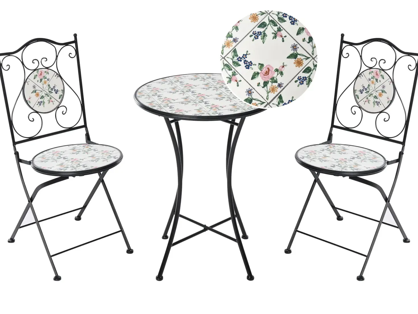 Set bistrot COLLIO Metallo Nero