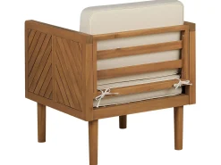 Set bistrot con cuscini BARATTI Legno d'acacia Marrone
