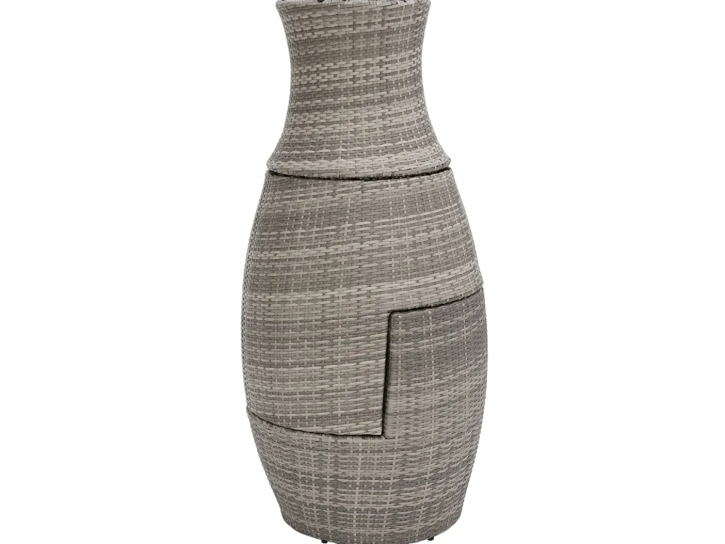 Set bistrot con cuscini CAPRI Rattan sintetico (PE) Grigio