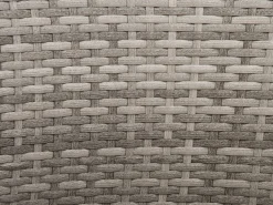 Set bistrot con cuscini CAPRI Rattan sintetico (PE) Grigio