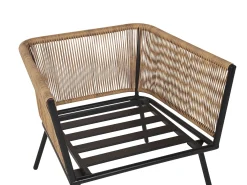 Set bistrot con cuscini GARGANO Rattan sintetico (PE) Marrone chiaro