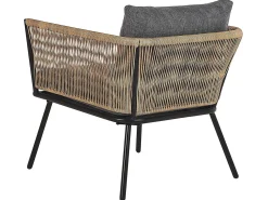 Set bistrot con cuscini GARGANO Rattan sintetico (PE) Marrone chiaro