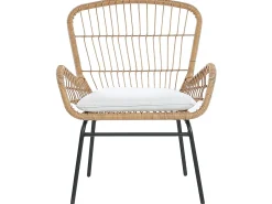 Set bistrot con cuscini LABICO Rattan sintetico (PE) Marrone chiaro