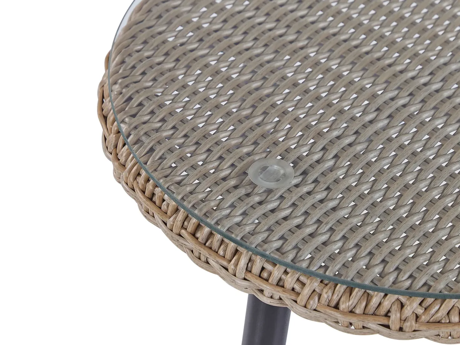 Set bistrot con cuscini ORTIGIA Rattan sintetico (PE) Beige chiaro Beige
