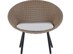 Set bistrot con cuscini ORTIGIA Rattan sintetico (PE) Beige chiaro Beige