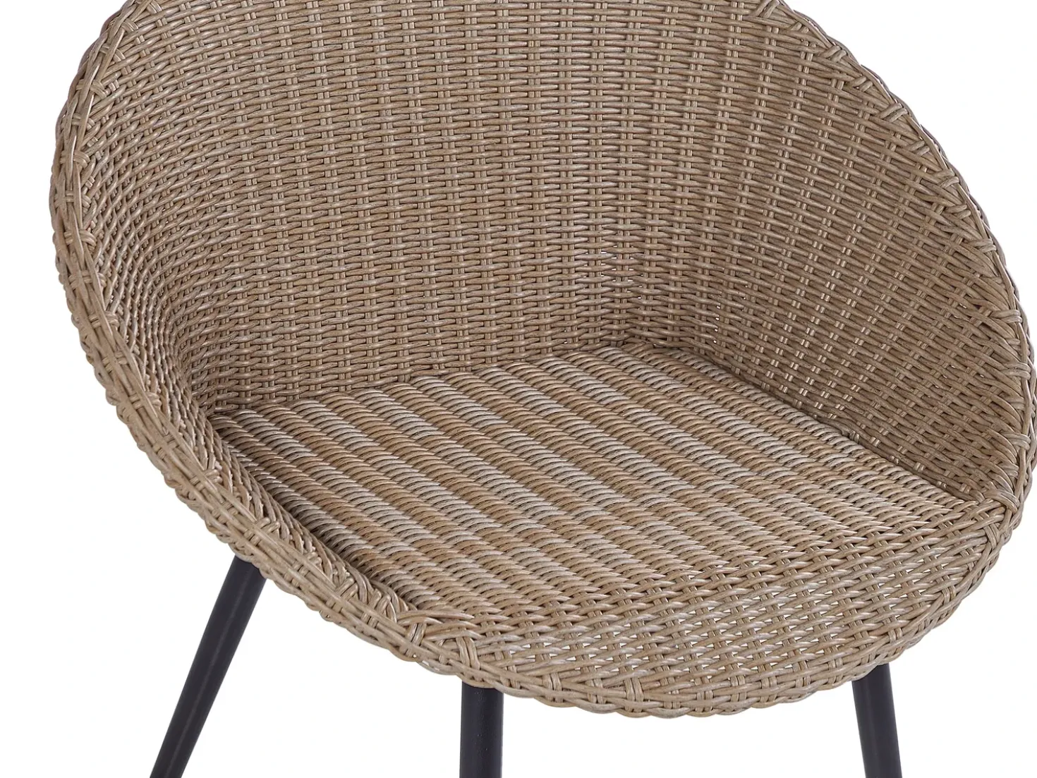 Set bistrot con cuscini ORTIGIA Rattan sintetico (PE) Beige chiaro Beige