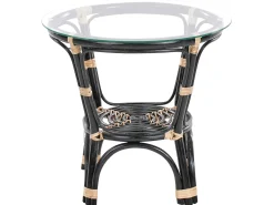 Set bistrot con cuscini PECORINI Rattan Nero