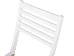 Set bistrot con cuscini Pieghevole FIJI Legno d'acacia Bianco