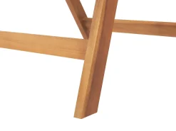 Set bistrot con cuscini Pieghevole JAVA Legno d'acacia Blu