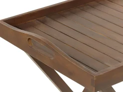 Set bistrot con cuscini Pieghevole AMANTEA Legno d'acacia Blu