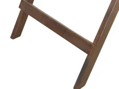 Set bistrot con cuscini Pieghevole AMANTEA Legno d'acacia Blu