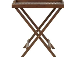 Set bistrot con cuscini Pieghevole AMANTEA Legno d'acacia Blu
