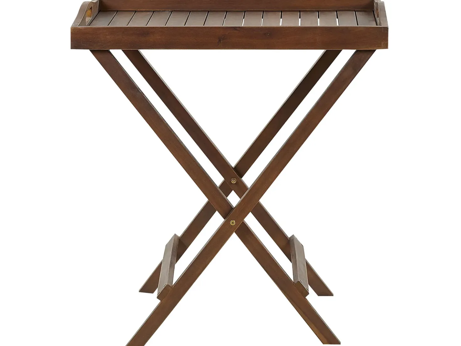 Set bistrot con cuscini Pieghevole AMANTEA Legno d'acacia Blu