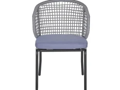Set bistrot con cuscini PALMI Metallo Grigio