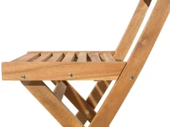 Set bistrot con cuscini Pieghevole FIJI Legno d'acacia Verde menta