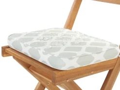 Set bistrot con cuscini Pieghevole FIJI Legno d'acacia Verde menta