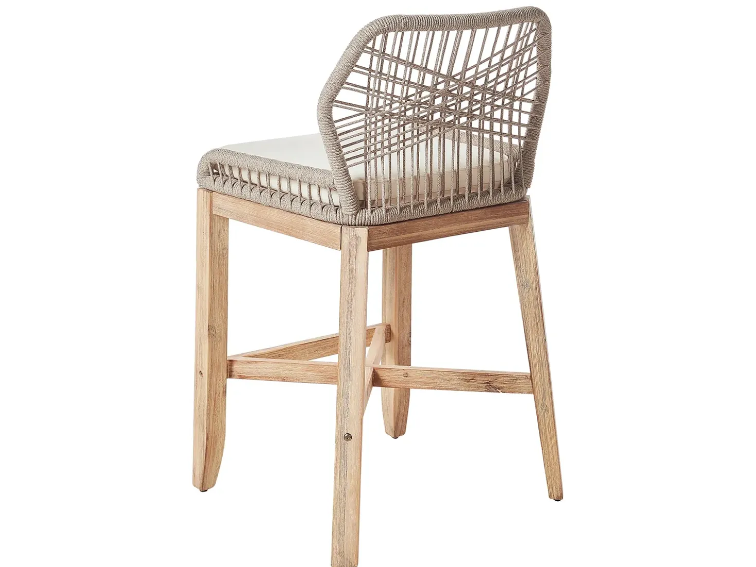 Set bistrot con cuscini TALAMONE Legno d'acacia Grigio