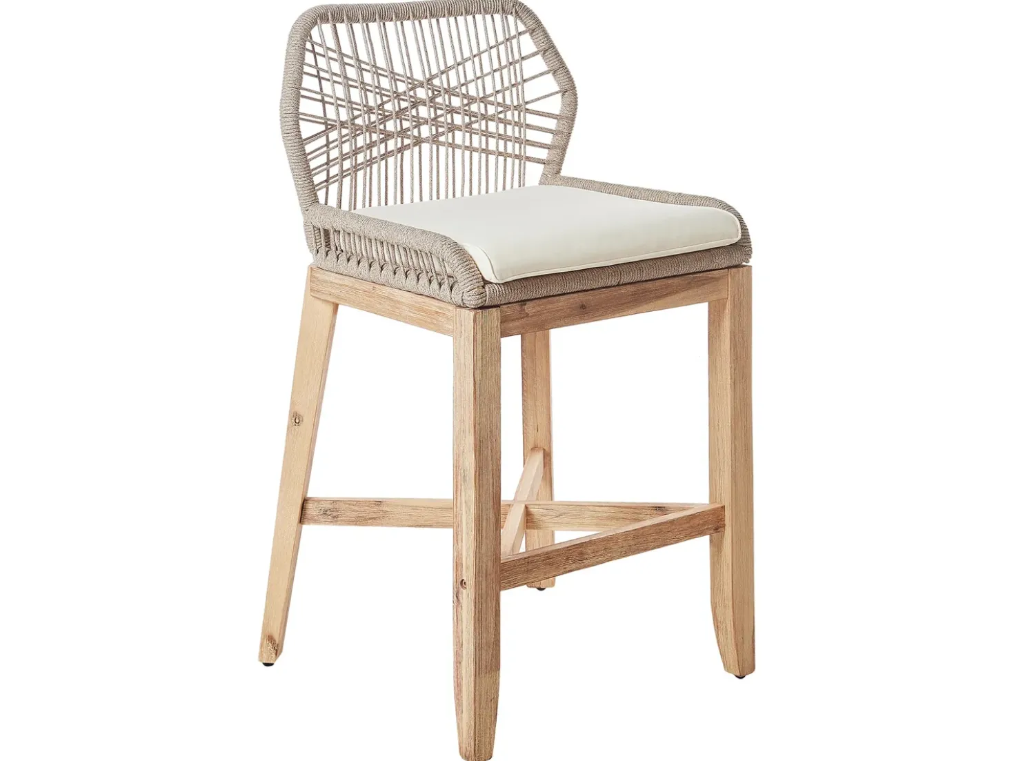 Set bistrot con cuscini TALAMONE Legno d'acacia Grigio
