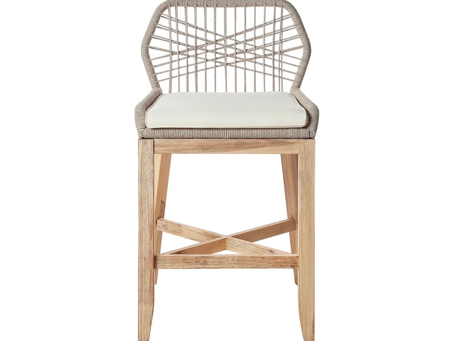 Set bistrot con cuscini TALAMONE Legno d'acacia Grigio