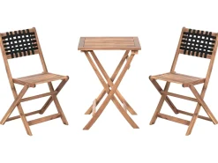 Set bistrot CONIOLO Legno d'acacia Marrone/Nero