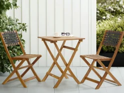 Set bistrot CONIOLO Legno d'acacia Marrone/Nero