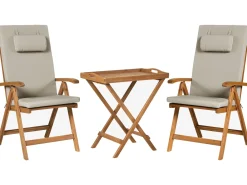 Set bistrot JAVA PREMIUIM Legno d'acacia Tortora