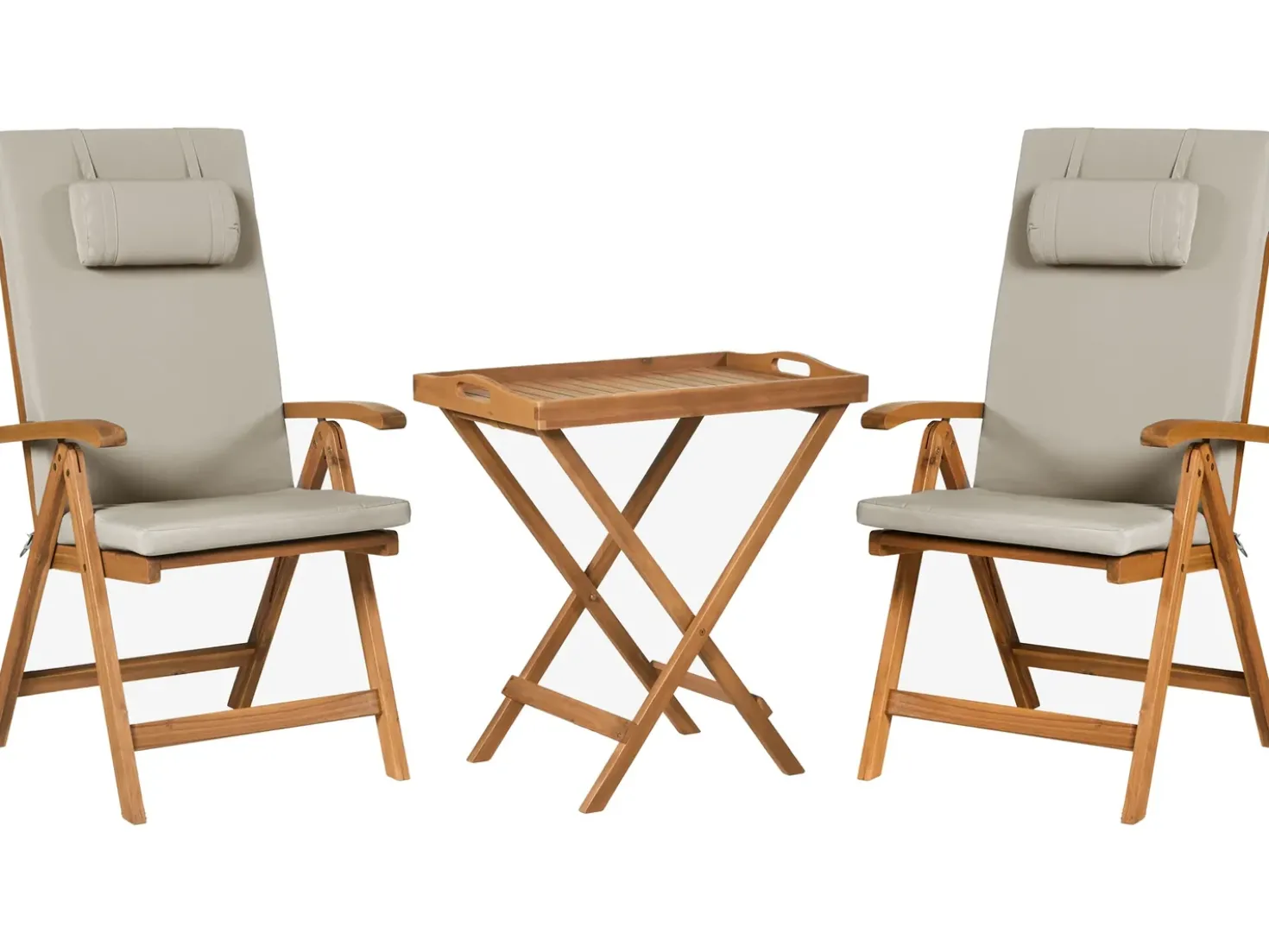 Set bistrot JAVA PREMIUIM Legno d'acacia Tortora